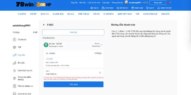 Gửi tiền bằng USDT - Phương thức hiện đại cho người yêu thích công nghệ
